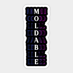 Colorful Moldable Christian Design Sticker